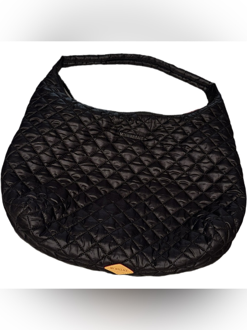 MZ Wallace Black Quilted Shoulder Metro Bag
